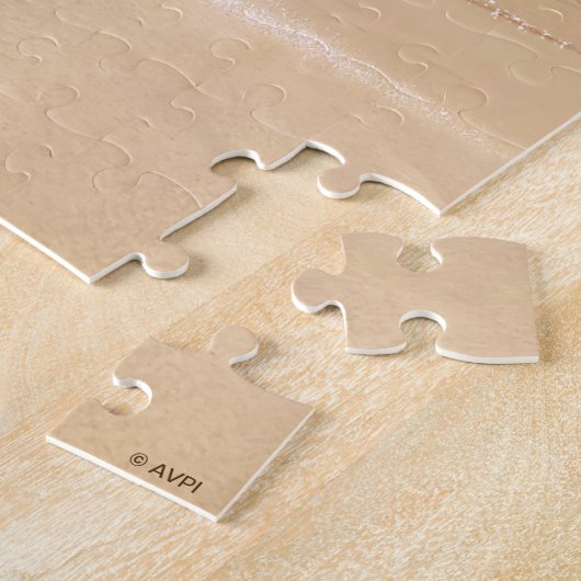 Kerstmis op het strand legpuzzel (Zijkant)