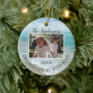 Kerstmis op het strand Ornament Familie Foto