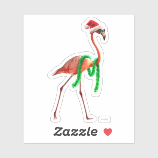 Kerstmis op het strand sticker (Vel)