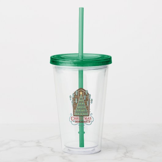 Kerstmis op HOGWARTS™ Cookie Grafisch Acryl Drinkbeker (Voorkant)