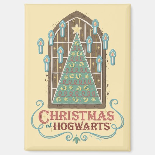 Kerstmis op HOGWARTS™ Cookie Grafisch Magneet (Voorkant)