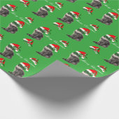 Kerstmis op kerstbal achtergrond cadeaupapier (Hoek)