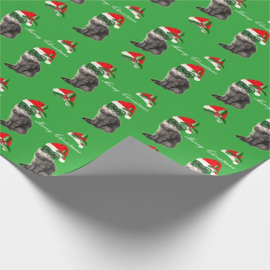 Kerstmis op kerstbal achtergrond cadeaupapier (Hoek)