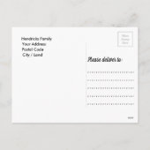 Kerstmis op kerstbal achtergrond feestdagenkaart (Achterkant)