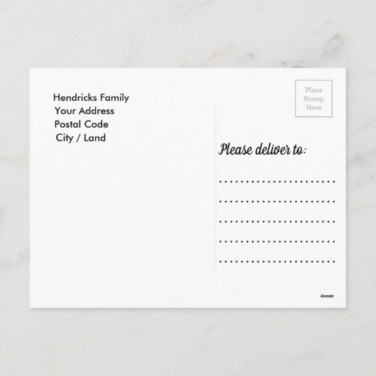 Kerstmis op kerstbal achtergrond feestdagenkaart (Achterkant)