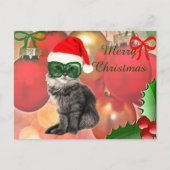 Kerstmis op kerstbal achtergrond feestdagenkaart (Voorkant)