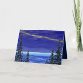 Kerstmis op Lake Tahoe Feestdagen Kaart (Voorkant)