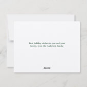 Kerstmis op maat feestdagenkaart (Achterkant)