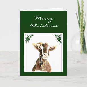 Kerstmis op Maat, Krijg je Geit, Humor Feestdagen Kaart
