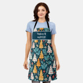 Kerstmis op maat schort (Gedragen)