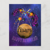 Kerstmis op MARS Briefkaart (Voorkant)