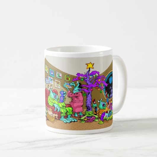 Kerstmis op Mars Koffiemok (Voorkant rechts)