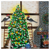 Kerstmis op Ms Elizabeth's Cabin Stof (Close Up)