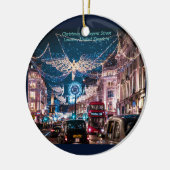 Kerstmis op Regent Street UK London Keramisch Ornament (Links)