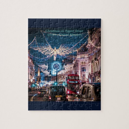 Kerstmis op Regent Street, UK London Legpuzzel (Verticaal)