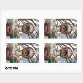 Kerstmis op Rockefeller - Speelgoed Solider - NYC Rechthoekige Sticker (Vel)