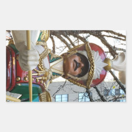 Kerstmis op Rockefeller - Speelgoed Solider - NYC Rechthoekige Sticker