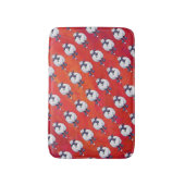 Kerstmis op rood badmat (Voorkant Verticaal)