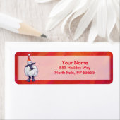 Kerstmis op rood etiket (Insitu)