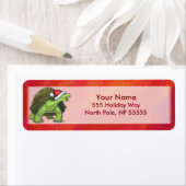 Kerstmis op rood etiket (Insitu)