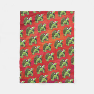 Kerstmis op rood fleece deken