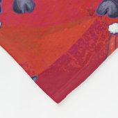 Kerstmis op rood fleece deken (Hoek)