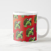 Kerstmis op rood grote koffiekop (Rechts)