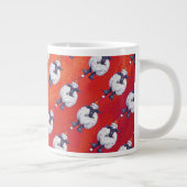 Kerstmis op rood grote koffiekop (Rechts)