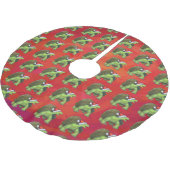 Kerstmis op rood kerstboom rok (Gekanteld)