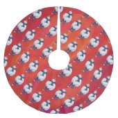 Kerstmis op rood kerstboom rok (Voorkant)