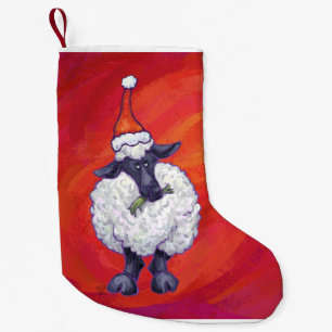 Kerstmis op rood kleine kerstsok