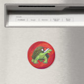 Kerstmis op rood magneet (Insitu (Vaatwasser))