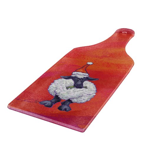 Kerstmis op rood snijplank (Hoek)