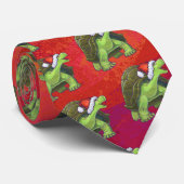 Kerstmis op rood stropdas (Opgerold)