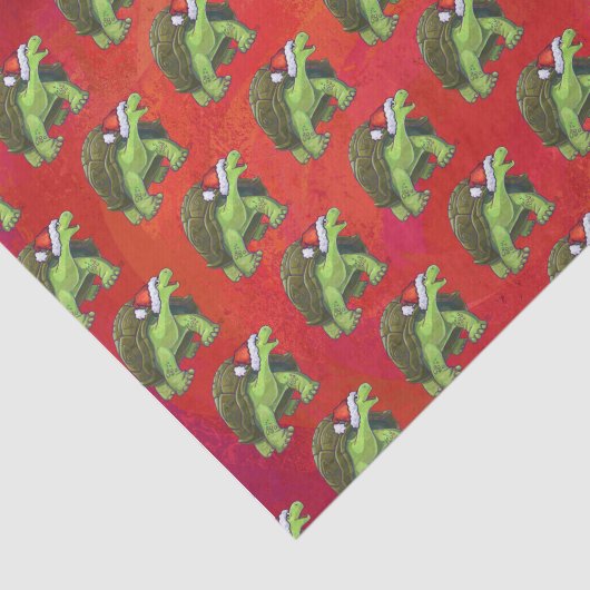 Kerstmis op rood tissuepapier (Detail)