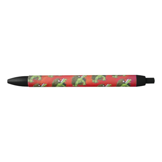Kerstmis op rood zwarte inkt pen (Voorkant)