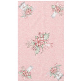Kerstmis op roze achtergrond tafelkleed (Voorkant)