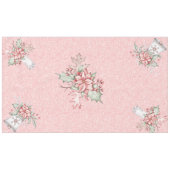 Kerstmis op roze achtergrond tafelkleed (Voorkant (Horizontaal))