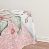 Kerstmis op roze achtergrond tafelkleed (Voorbeeld)