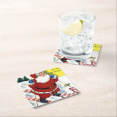 Kerstmis op snoepsuikerriet kartonnen onderzetters (Insitu)