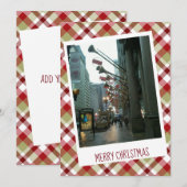 Kerstmis op State St., Chicago plat kerstkaart (Voorkant / Achterkant)