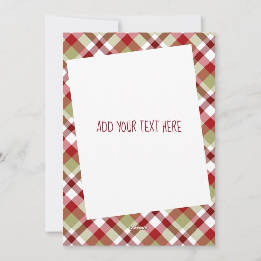 Kerstmis op State St., Chicago plat kerstkaart (Achterkant)