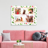 Kerstmis op strand 5 foto Collage Modern Canvas Afdruk (Insitu (Woonkamer))