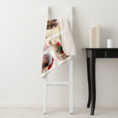 Kerstmis op strand 5 foto Collage Modern Sherpa Deken (In situ)