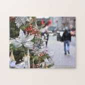 Kerstmis op vijfde plaats New York City NYC Legpuzzel (Horizontaal)