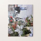 Kerstmis op vijfde plaats New York City NYC Legpuzzel (Verticaal)