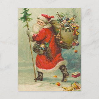 Kerstmis op weg naar postkaart