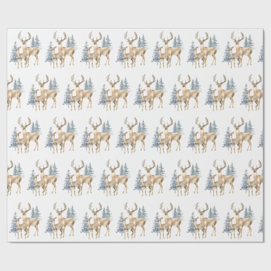 Kerstmis op White Cadeaupapier (Vlak)