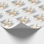 Kerstmis op White Cadeaupapier (Hoek)