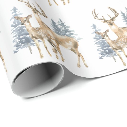 Kerstmis op White Cadeaupapier (Rol Hoek)